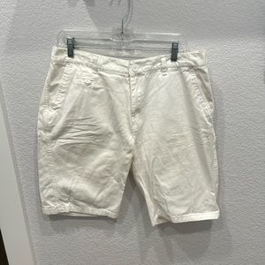 Men’s Rustic Blue White Pleated Shorts